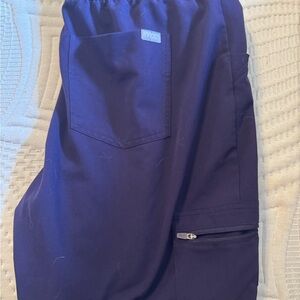 Figs Blue Cargo Pants with Modern Design